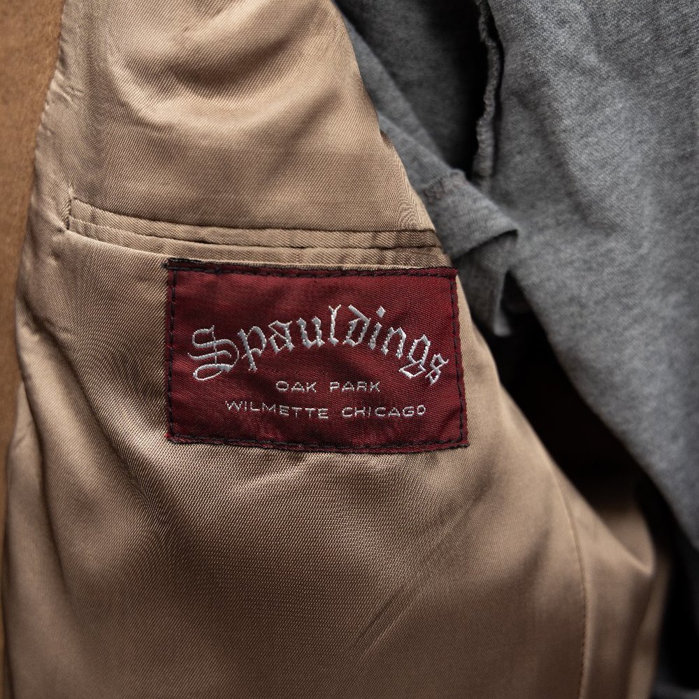 Custom Camel Hair Blazer Jacket by Spauldings Oak Park - Picture 2 of 4